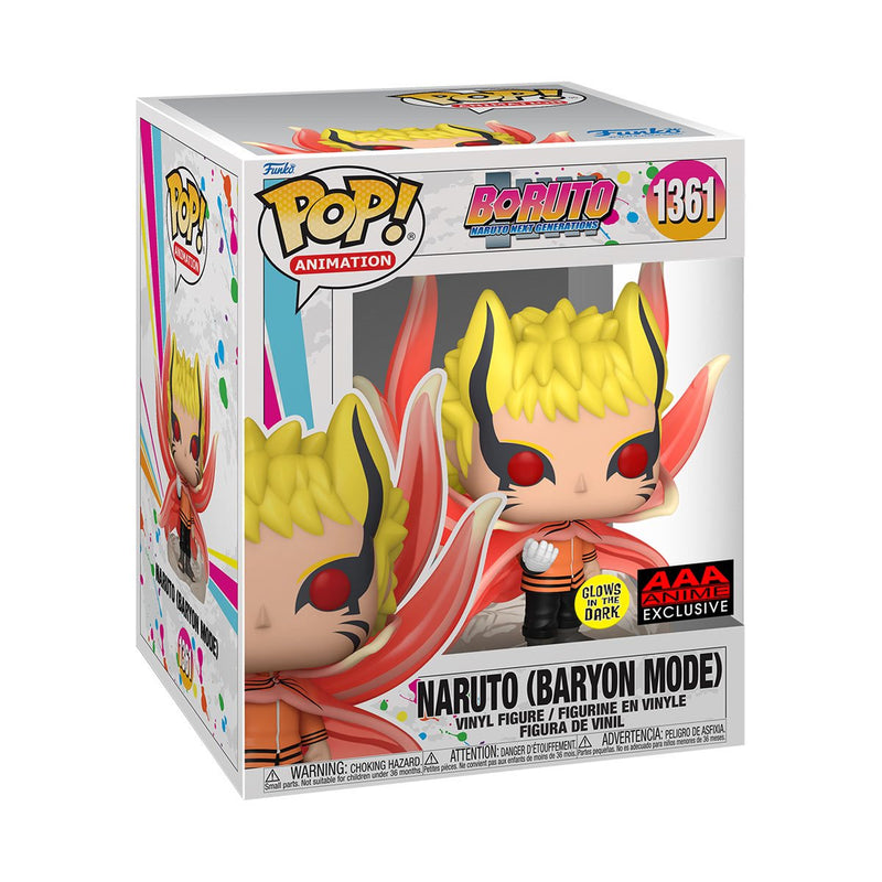 Funko Pop! Naruto Baryon Mode (GITD) 6"(AAA Anime Exclusive)